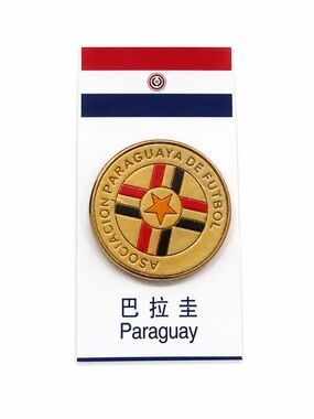 Paraguay Football Association Gold Tone Pin Badge